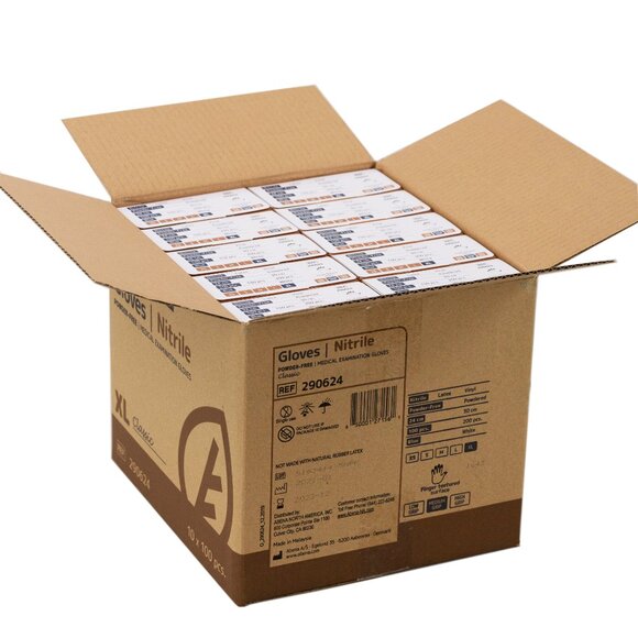 Abena Classic Nitrile Gloves Size XL Case (Powder&Latex Free) - Picture 1 of 9